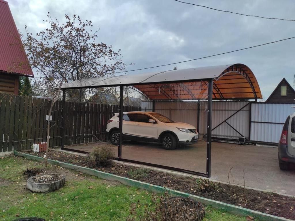 Прозрачные шторы ПВХ для навеса под автомобиль в Задонске